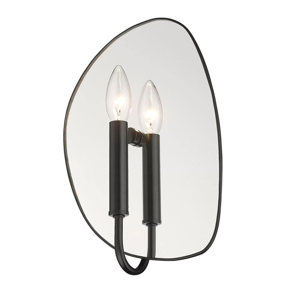 Golden Lighting Tessa 1-light Wall Sconce in Matte Black